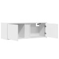 vidaXL TV nástenná skrinka s LED svetlami biela 100x31x35 cm