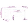 vidaXL Konferenčný stolík Čierny dub 102 x 55 x 42 cm Kompozitné drevo