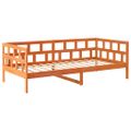vidaXL Denná posteľ s matracom voskovo hnedá 90x200cm masívna borovica