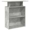 vidaXL Recepčný stôl betónovo sivý 100x40x104 cm kompozitné drevo