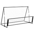 vidaXL 2-v-1 futbalová odrazová sieť 202x104x120 cm oceľ