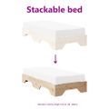 VidaXL Rám postele Bez matraca Stohovateľné 75x190 cm Masívne drevo