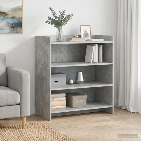 vidaXL Servírovacia skriňa Betónovo sivá 75 x 36 x 80 cm