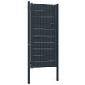 vidaXL Plotová brána PVC a oceľ 100x204 cm antracitová