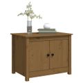 vidaXL Konferenčný stolík medovo-hnedý 71x49x55 cm borovicový masív