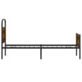 vidaXL Posteľný rám bez matraca 75x190 cm dub sonoma kompozitné drevo