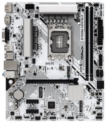 ASRock B760M-HDV/M.2 / Intel B760 / LGA1700 / 2x DDR5 / 2x M.2 / VGA / HDMI / DP / USB-C / mATX Základná doska, Intel B760, LGA1700, 2× DDR5 DIMM (max. 96GB), 2× M.2, HDMI, DisplayPort, VGA, USB-C, mATX