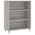 vidaXL Vysoká skrinka sivý dub sonoma 69,5x34x180 cm spracované drevo