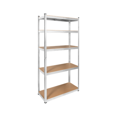 Kovový úložný regál Atos RB-1256 180x90x40 strieborný