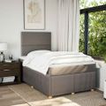vidaXL Boxspring posteľ s matracom sivohnedý 120x200 cm látka
