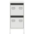 vidaXL Komoda biela 35x39x73,5 cm oceľ valcovaná za studena