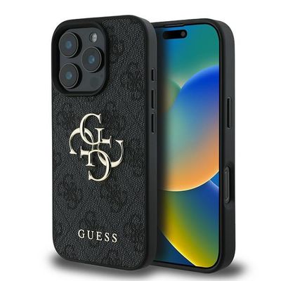 Puzdro Guess pre iPhone 16 Pro 6,3" GUHCP16L4GMGGR 4G Big Logo čierne