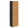 vidaXL Highboard Čierny dub 50 x 42,5 x 185 cm Kompozitné drevo