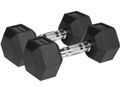 Pogumované litinové činky HEX 2x9 kg REBEL ACTIVE RBA-2325-09 Pogumované litinové činky HEX 2x9 kg REBEL ACTIVE RBA-2325-09
