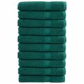 vidaXL Prémiové uteráky SOLUND 10ks zelené 100x200cm 600 g/m2