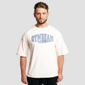 Tričko Boxy Athletic Society Cream - GymBeam, veľkosť S