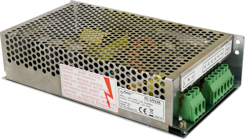 CP-PR-154 Napájací zdroj pre viac kamer - 12V/10A v kovovej konštrukcii