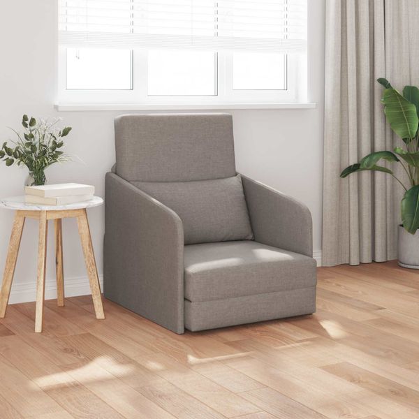 vidaXL Rozkladacia posteľ Sivohnedá 65 x 80 x 83 cm látka