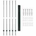 vidaXL Zvarené pletivo s podperami 10 x 1,6 m PVC potiahnutá oceľ