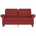 vidaXL 2-miestna pohovka vínovo-červená 120 cm látka