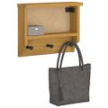 vidaXL Nástenný vešiak na kabáty SANDNES 45x12x35 cm borovicový masív