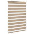 vidaXL Zebrová roleta pieskovo hnedá 100x100 cm šírka látky 95,9 cm polyester