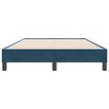 vidaXL Posteľný rám boxsping bez matracom tmavomodrý 120x220 cm zamat