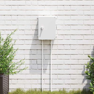 vidaXL Ovládacia skriňa Sivá 28 x 13 x 28 cm ABS plast