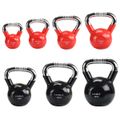 Kettlebell s chrómovaným úchopom HMS KTC04, 4 kg, červený