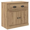 vidaXL Highboard Remeselný dub 70 x 35,5 x 67,5 cm Kompozitné drevo