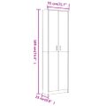 vidaXL Šatník do chodby hnedý dub 55x25x189 cm spracované drevo