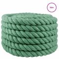 vidaXL Jutové lano 30 mm Zelená 100% Tossa juta