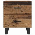 vidaXL Nočný stolík 2 ks Staré drevo a čierna 40 x 35 x 47,5 cm