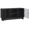 vidaXL TV skrinka 102 x 34,5 x 50 cm Čierna Kompozitné drevo