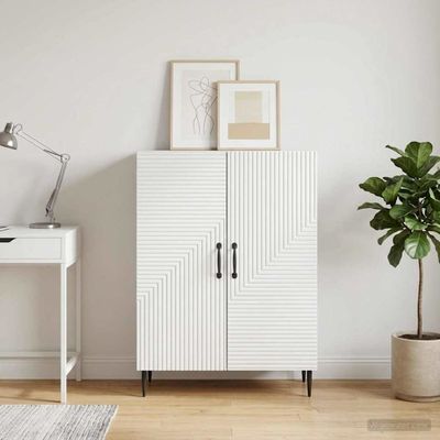 vidaXL Servírovacia skriňa Biela 66 x 34,5 x 89,5 cm Kompozitné drevo