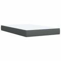 vidaXL Posteľ boxspring s matracom Tmavosivá 120 x 190 cm Látka