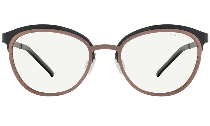 GUNNAR kancelárske/hermé okuliare PALOMAR ONYX-BLUSH číre sklá-PRO BLF 35 GUNNAR focus