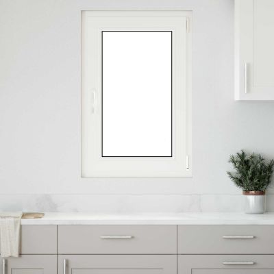 vidaXL Podkrovné okno RISOR 60 x 80 cm PVC a sklo Biela