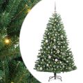 vidaXL Umelý Sklápací Vianočný Stromček Zelená 150 cm PVC a kov