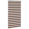 vidaXL Zebra roleta hnedá 120x200 cm šírka látky 115,9 cm polyester