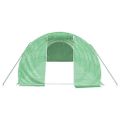 vidaXL Fóliovník s oceľovým rámom zelený 24 m² 8x3x2 m
