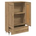vidaXL Highboard Remeselný dub 69,5 x 31 x 115 cm Kompozitné drevo