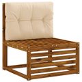 vidaXL Vankúš na paletu VIANEN 100% polyester Krémová 70 x 50 x 12 cm