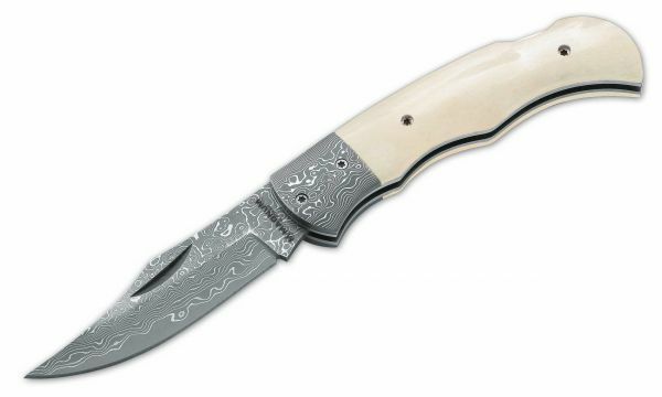 Magnum 01MB180DAM Damascus Bone vreckový nôž 7,8 cm, damašek, kosť