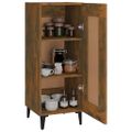 vidaXL Komoda dymový dub 34,5x34x90 cm spracované drevo