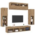 vidaXL Zostava TV skriniek 6 ks dub artisan Kompozitné drevo