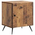 vidaXL Nočný stolík Staré drevo 43 x 34,5 x 50 cm Kompozitné drevo