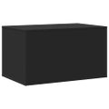 vidaXL Uzavretý box na stelivo, čierny 80x50x45 cm, kompozitné drevo