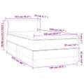 vidaXL Boxspring posteľ s matracom zelená 100x200 cm látka
