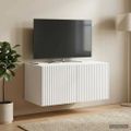 vidaXL Nástenná TV skrinka Biela 59,5 x 41 x 30 cm Kompozitné drevo